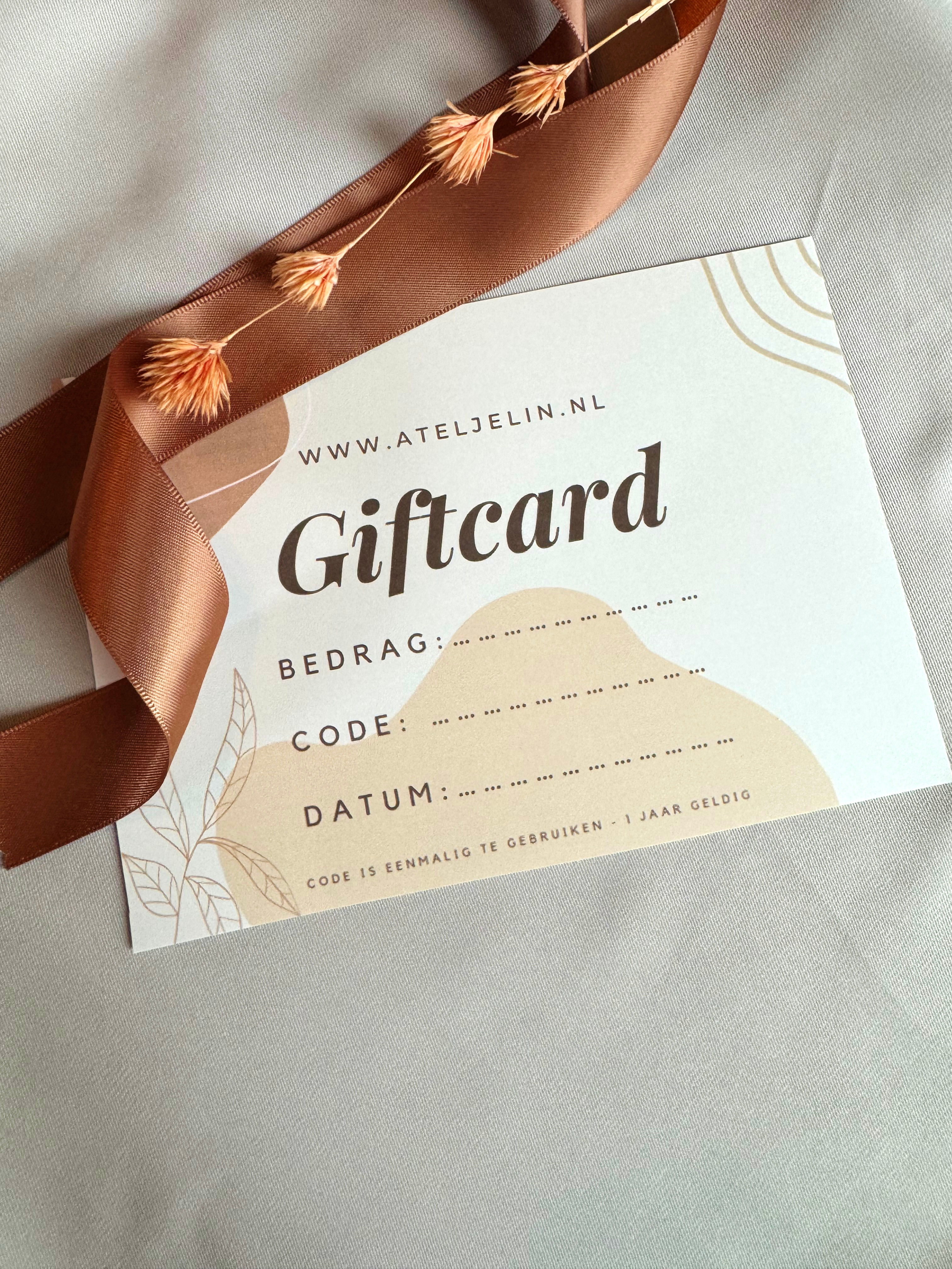 GIFTCARD (klik aan om bedrag te kiezen)