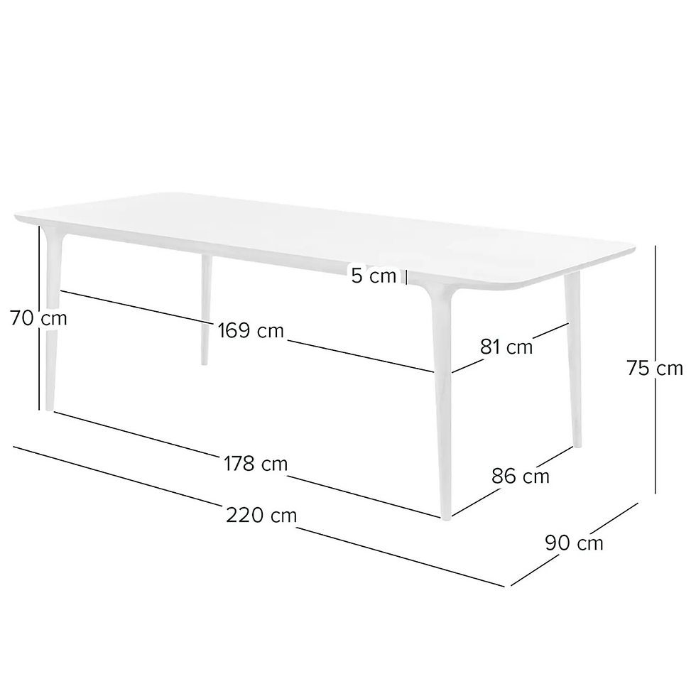 Miniatura: Smile - Mesa de comedor en encino