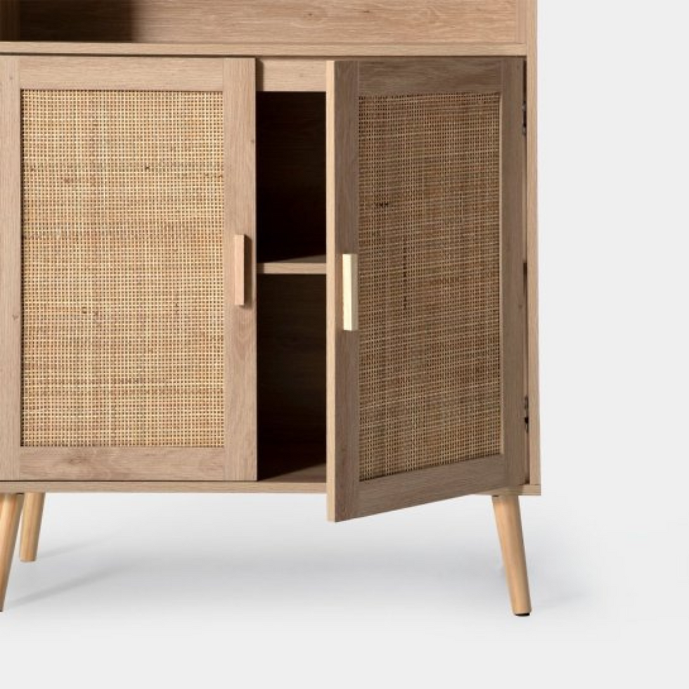 Miniatura: Portobello - Librero/Credenza con rattan