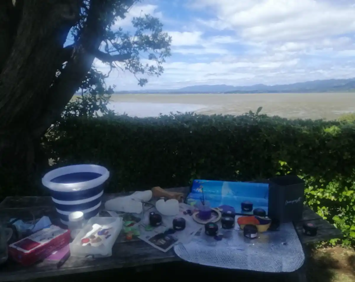 Retro caravan rally on-site: Rusty’s caravan