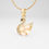 Küçük resim: Stella Fortis™ Kuğu Figürlü Altın Kolye – Zirkon Taşlı, Zarif Tasarım
