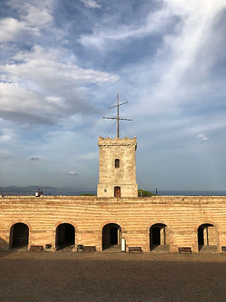 Personen met e-bikes Montjuïc
