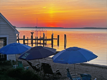 sunset at the beach