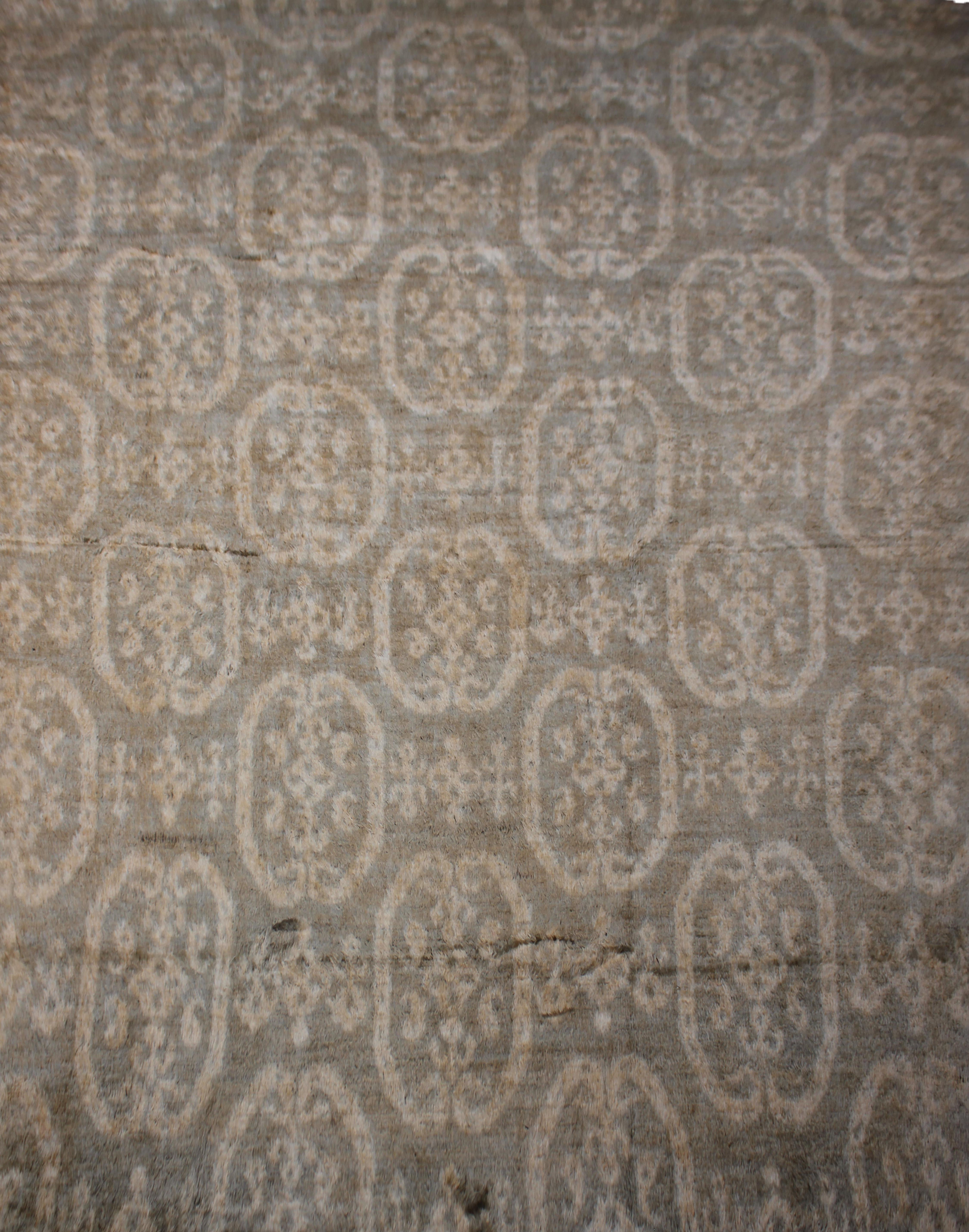 Hand Knotted Ikat Rug 10'4" x 14'3"