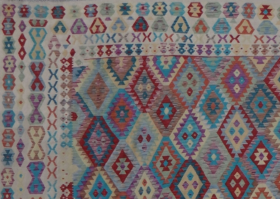 Thumbnail: Hand Knotted Maimana Kilim 10'2" x 16'5"