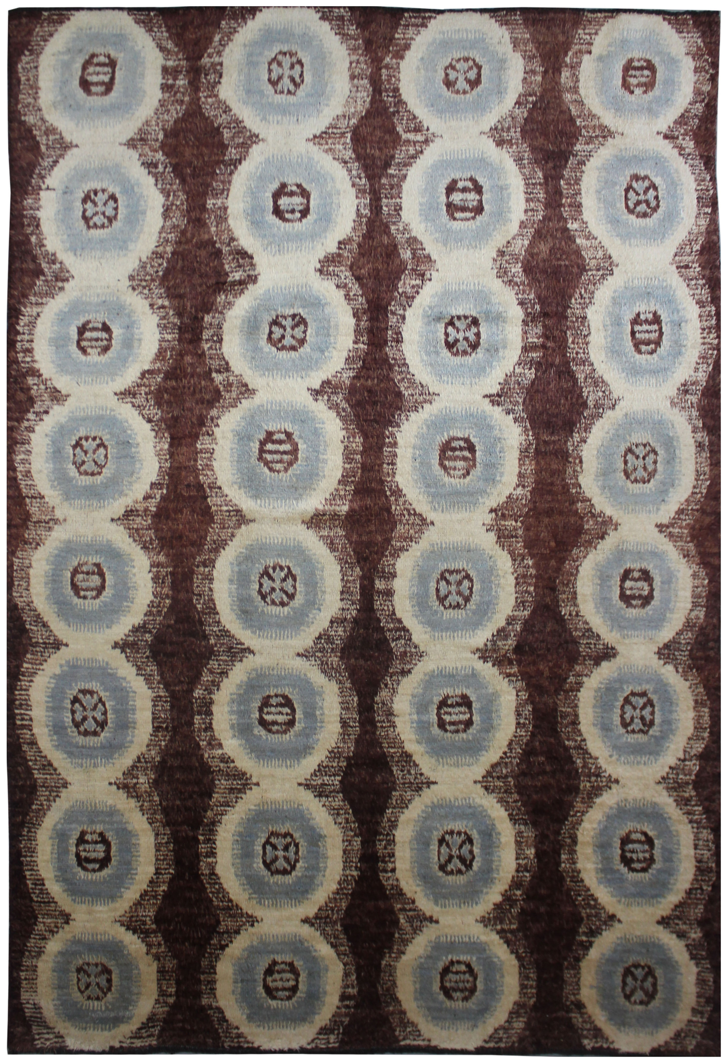 Hand Knotted Ikat Rug - 8'10" X 12'3"