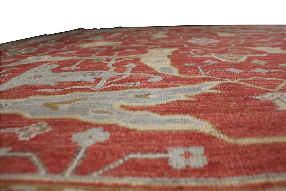 Thumbnail: Hand Knotted Oushak Rug 12'0" x 12'0"