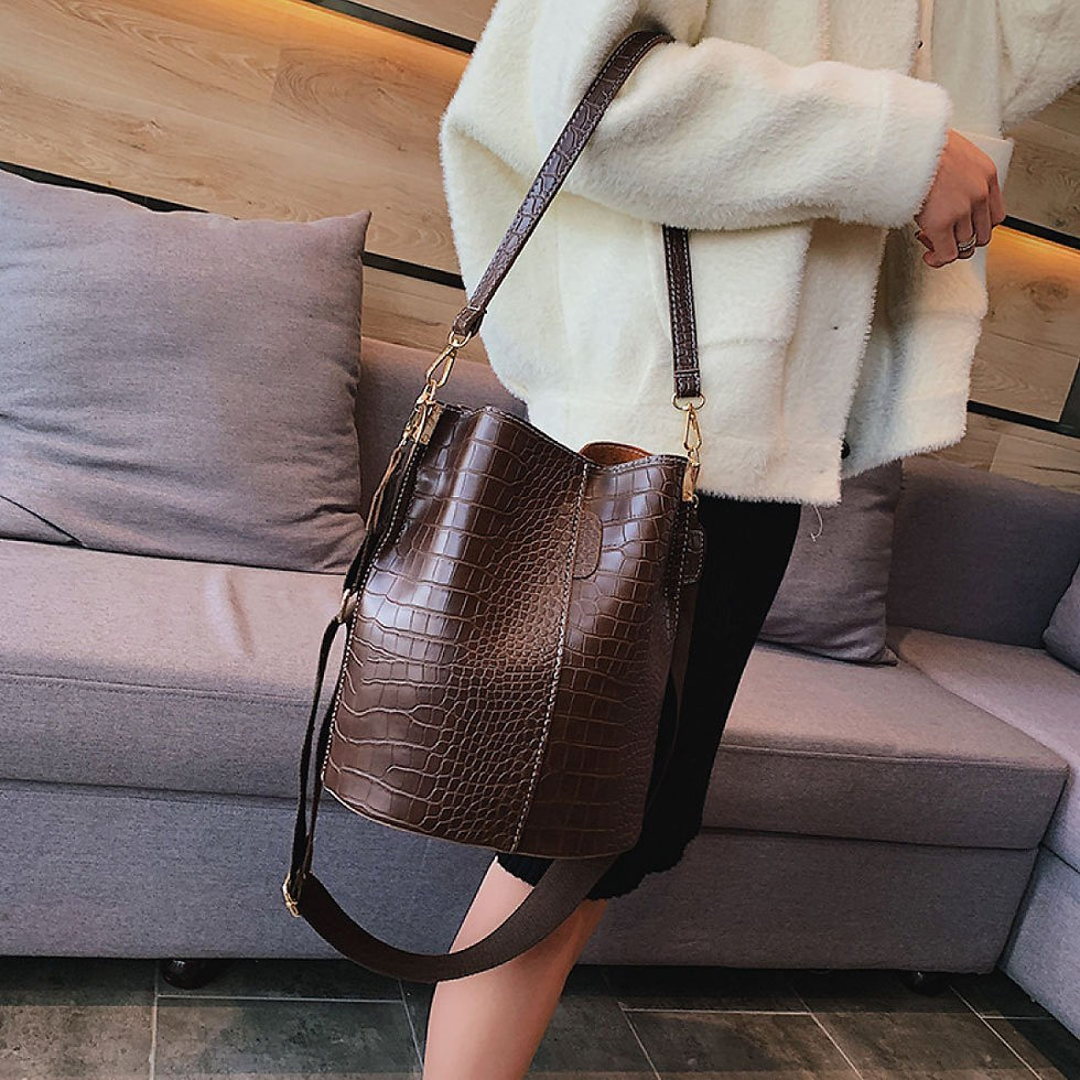 Miniatura: Blake Shoulder Bag -Chocolate Croc