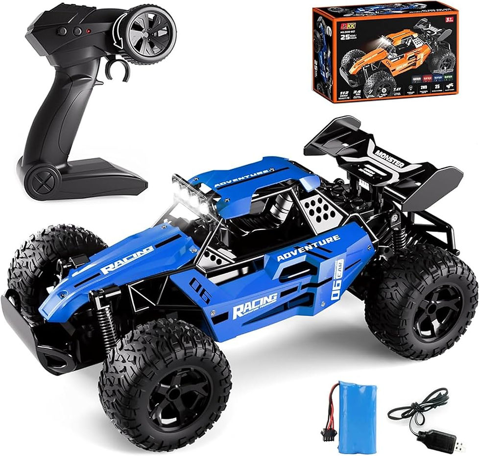 Thumbnail: 1:12 Scale Off-Road RC Buggy – High-Speed Remote Control Car with Shock Absorber