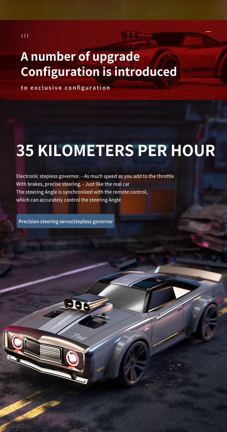 Thumbnail: Suchiyu SCY-16303 Hurricane – 1/16 RTR RC Drift Vehicle with LED Lighting