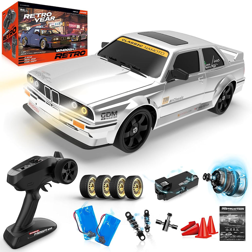 Retro Whoosh 50 Kmph High-Speed Drift RC Car – 1:16 Scale Remote Control Racing