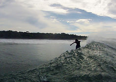 Pedro cruz surfing marbella costa rica going frontside