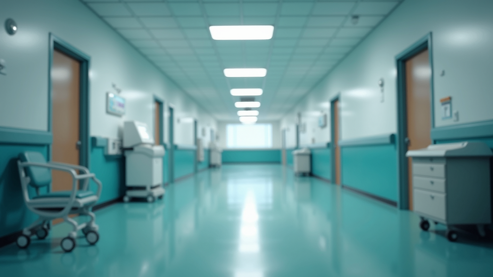 High angle view of a healthcare facility