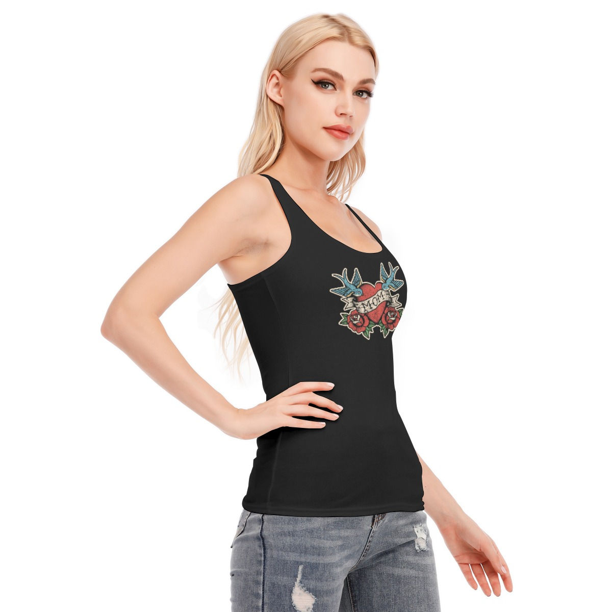 All-Over Print Women's Racer Vest | 190GSM Cotton