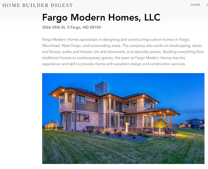 HOME BUILDER DIGEST FEATURE