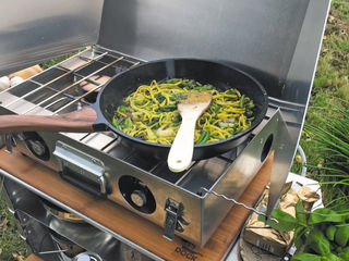 The Dutch Camp Stove, Ducasto is  a professional 20" 2-burner propane outdoor stove.