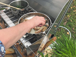 The Dutch Camp Stove, Ducasto is  a professional 20" 2-burner propane outdoor stove.