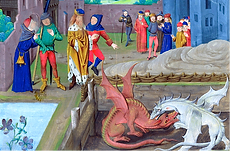 les deux dragons Merlin Uther Pendragon