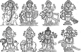 Les huit Bhairavas mineurs