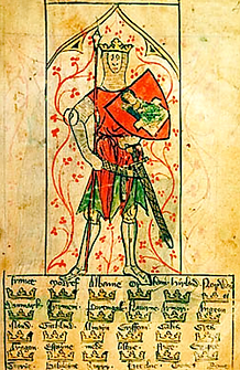 le roi arthur portant un bouclier image de la vierge