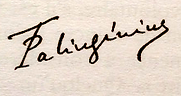 Signature de T Palingénius. Guénon