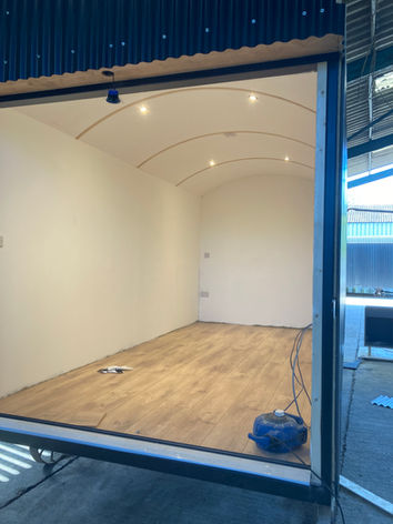 Hanbeck Farm Huts completed shepherds hut