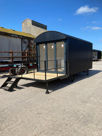 Hanbeck Farm Huts completed shepherds hut