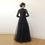 Thumbnail: Black Wrap Tulle Dress With Chiffon Mesh Sleeves  #1174
