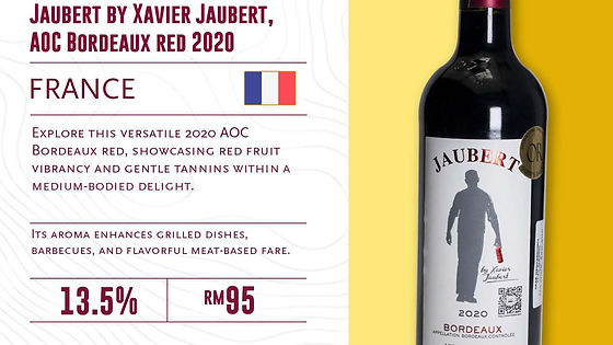 Jaubert by Xavier Jaubert, AOC Bordeaux red 2020
