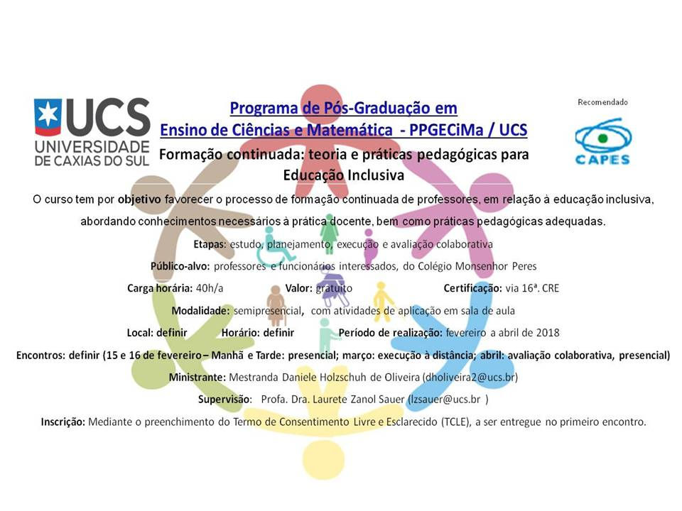 Convite do seminário.
