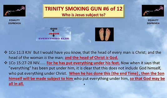 JESUS IS SUBJECT TO THE FATHER.