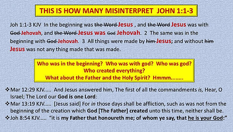 JOHN 1:1-3 - TRY WORD SUBSTITUTION 