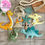 Thumbnail: Dinosaurs felt set of 8 PDF Patterns. DIY felt toy dinosaurs, mountain, leaf...