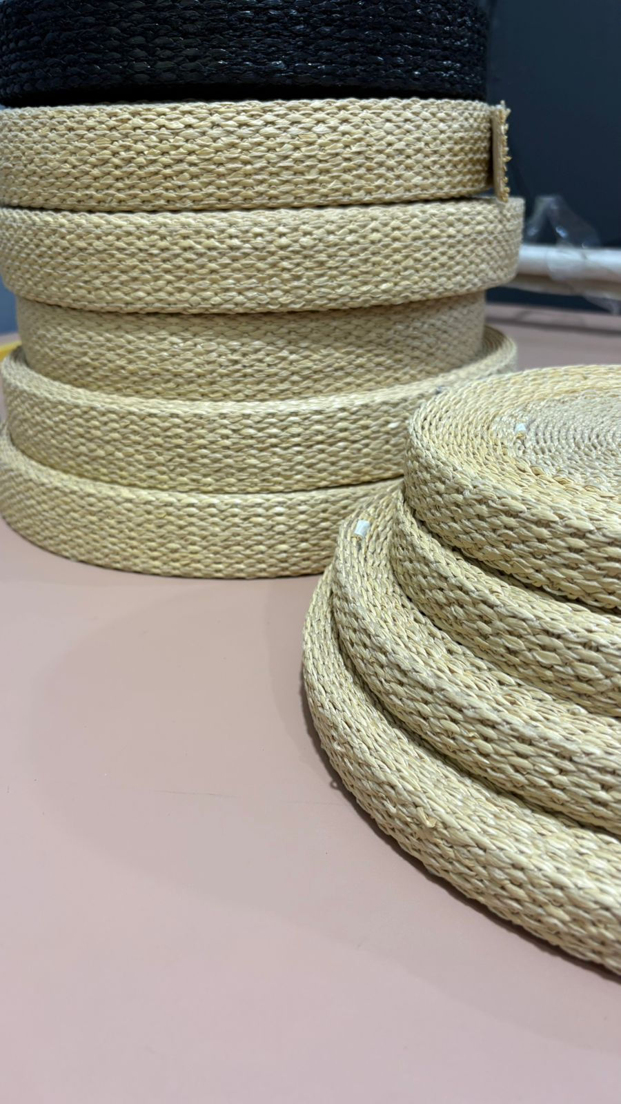 Miniatura: Alças de sisal juta forradas - 5 metros 