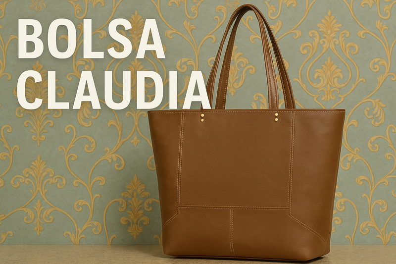 Bolsa claudia em couro
