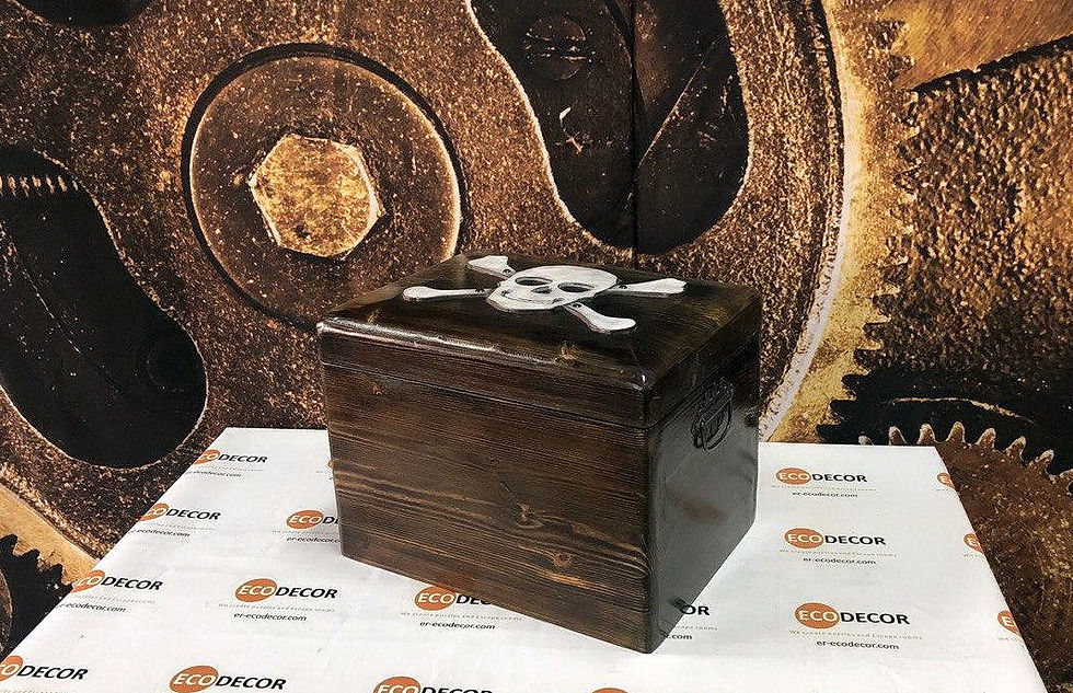 Chest with treasures escape room kit