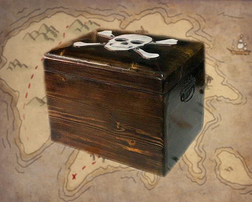 Portable game. Chest with treasures (9 puzzles) | EcoDecor