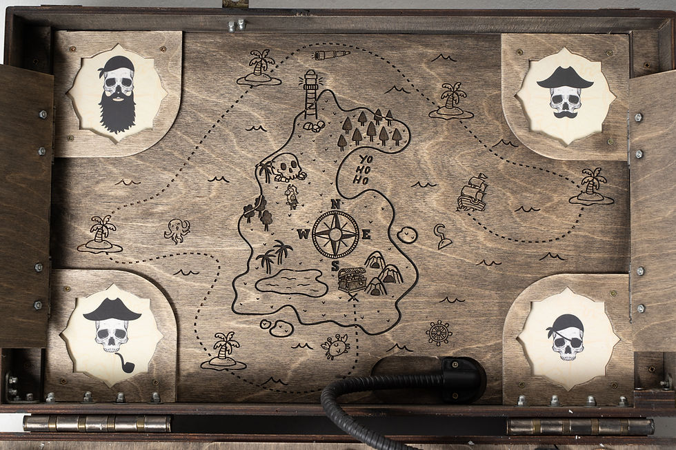 Thumbnail: pirate map inside portable yohoho chest