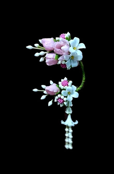 Ornamenti per orecchini: Galangal rosa