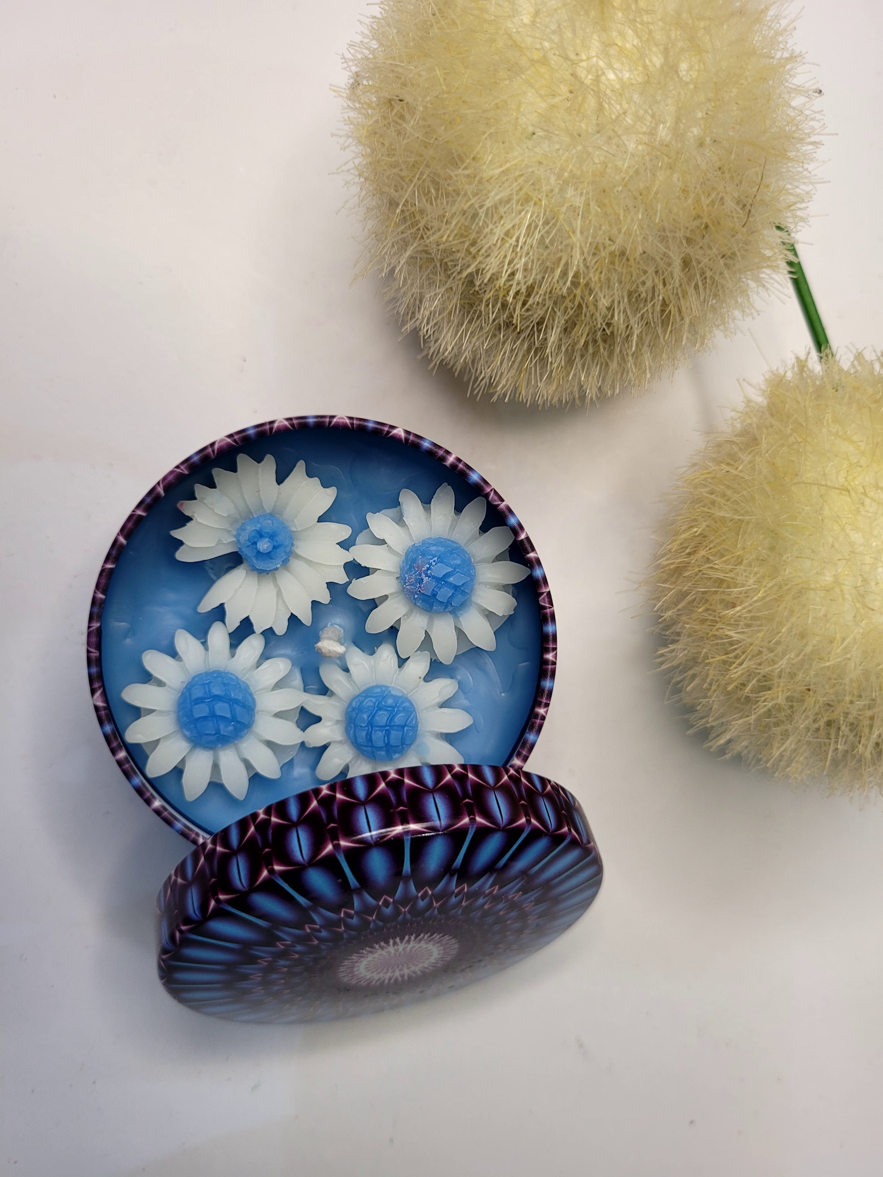 Small Mandala White Flowers