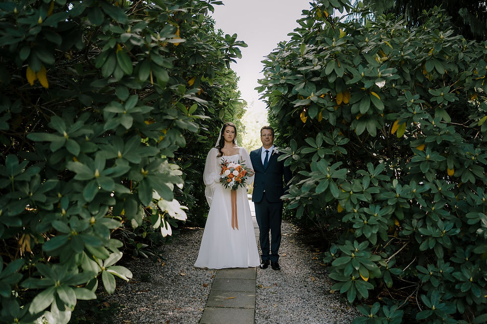 Moments before the bride walks down the aisle.