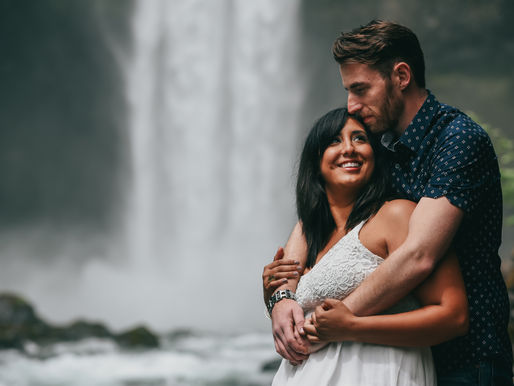 Brandywine Falls // Squamish beautiful engagement session. 