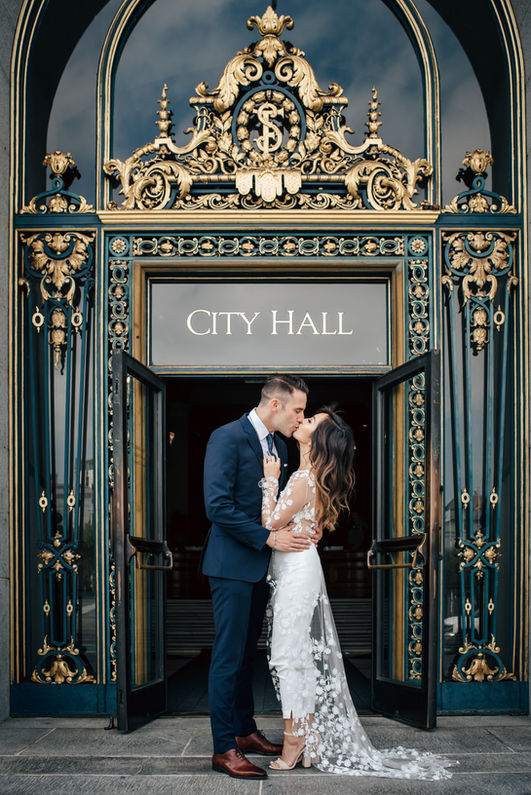 Vancouver Elopement, Wedding Photography, Local and Destination Wedding Photography At City hall San Francisco