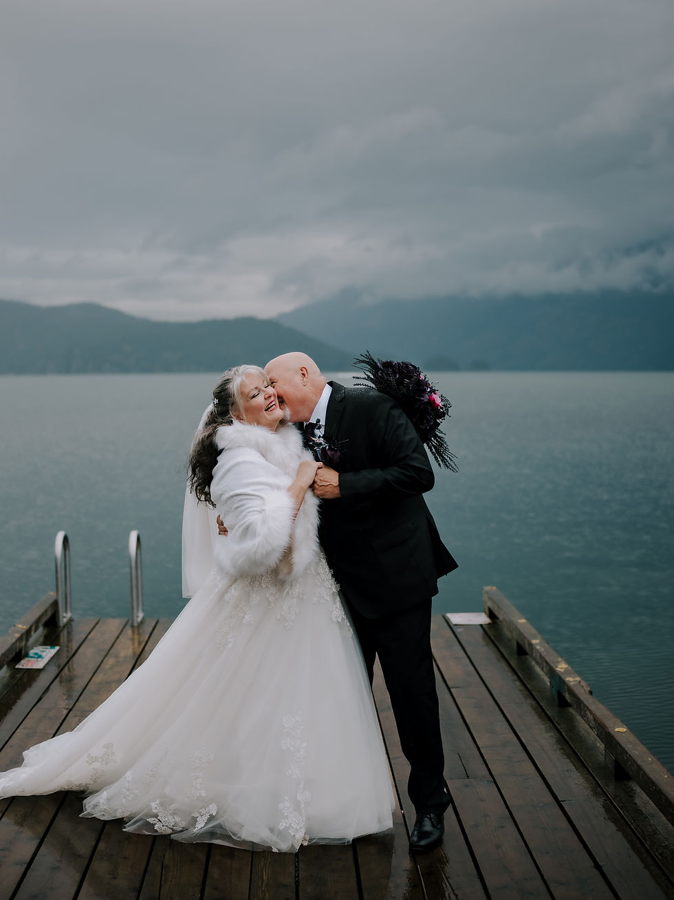 A Sweet October Elopement at Harrison Hot Springs