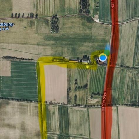 Zufahrt zum Flugplatz geändert bis 19.06.26