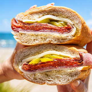 up close of a sandwich