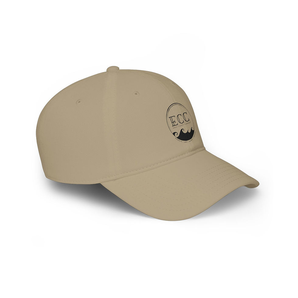 Thumbnail: ECC Wave Logo Baseball Cap — Low Profile Tan Dad Hat