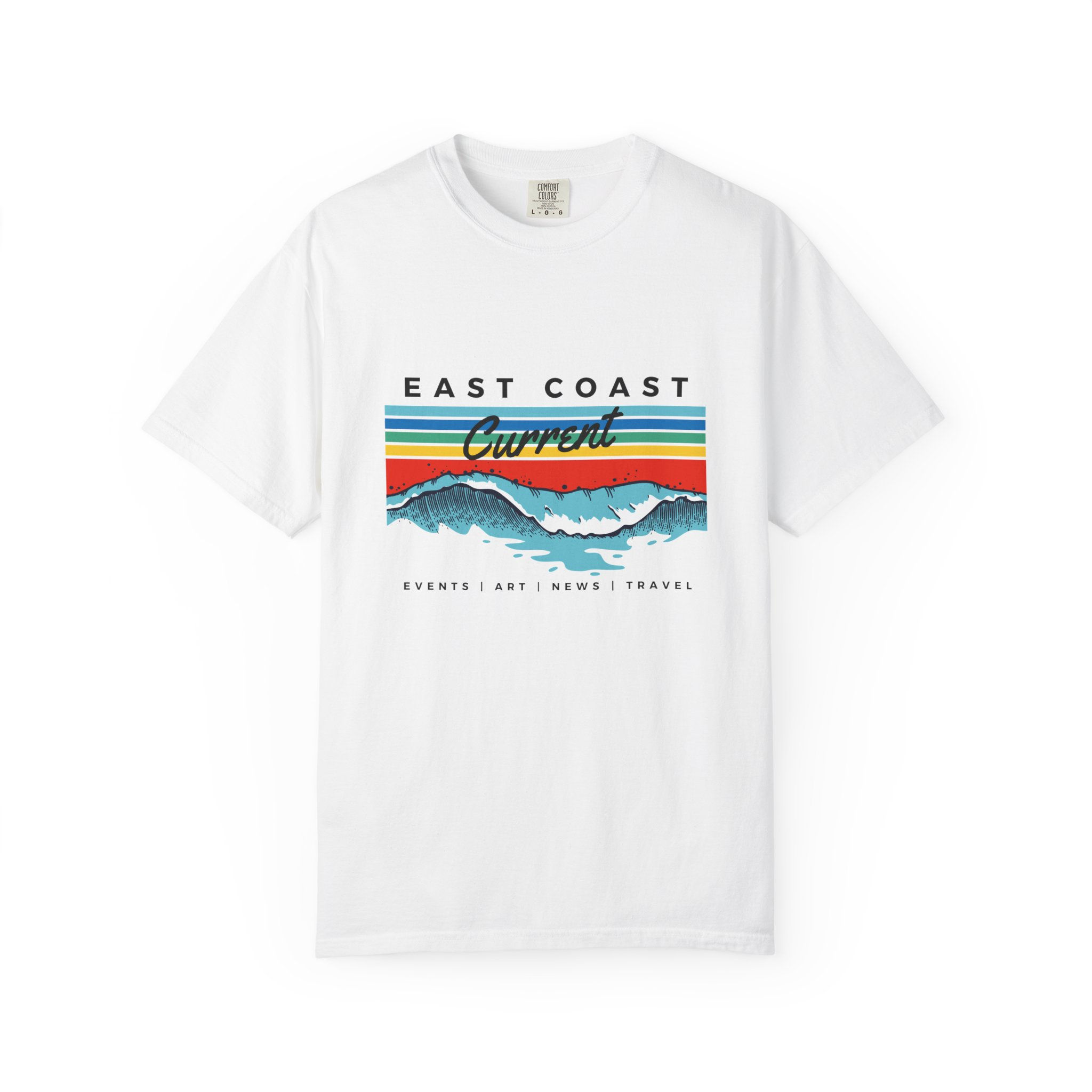 East Coast Surfing Vintage Wave T-Shirt