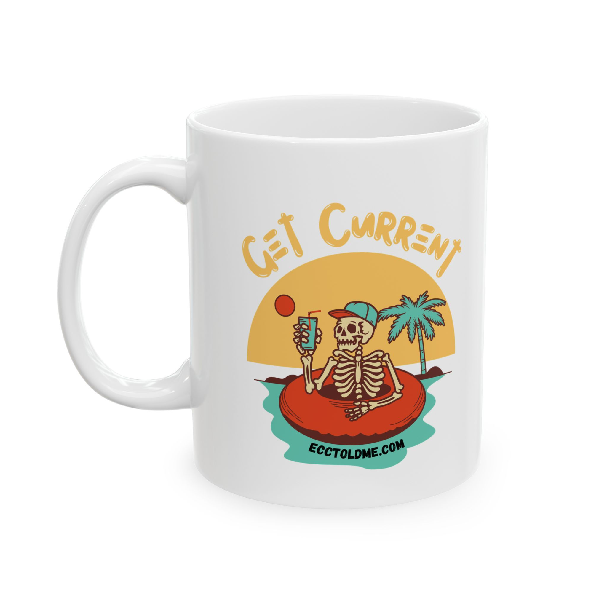 Ceramic Mug - 'Get Current Skellie Coffee Cup (11oz/15oz)