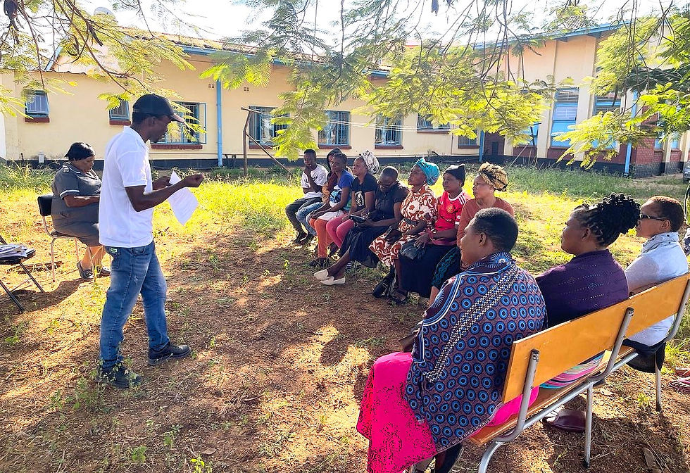 Discussions unfold at Chinengundu Clinic.